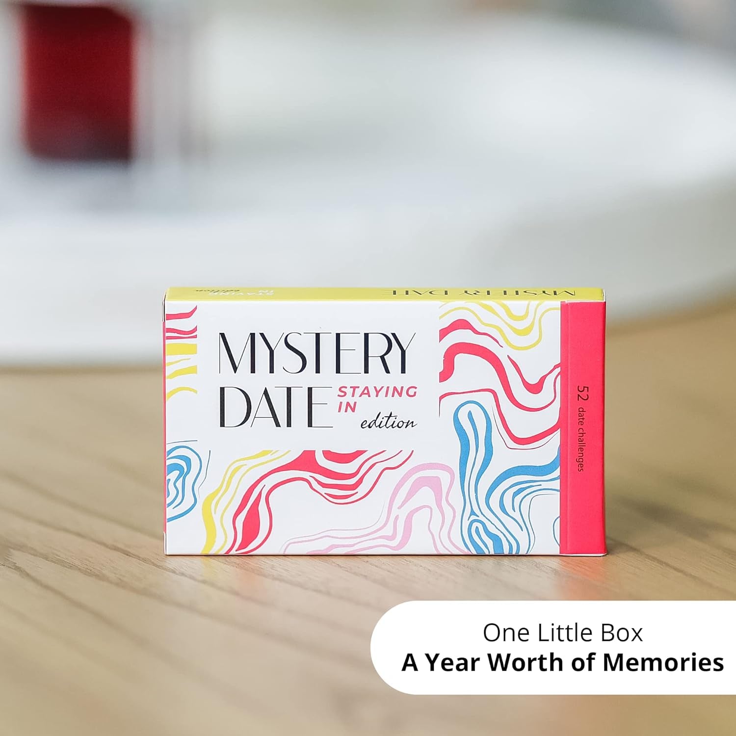 Mystery Date 52 At-Home Date Night Ideas Scratch off Card and 52 Conversation Starters (Staying in Edition) - Unique Couples Gift, Couples Games, Couples Date Night Cards