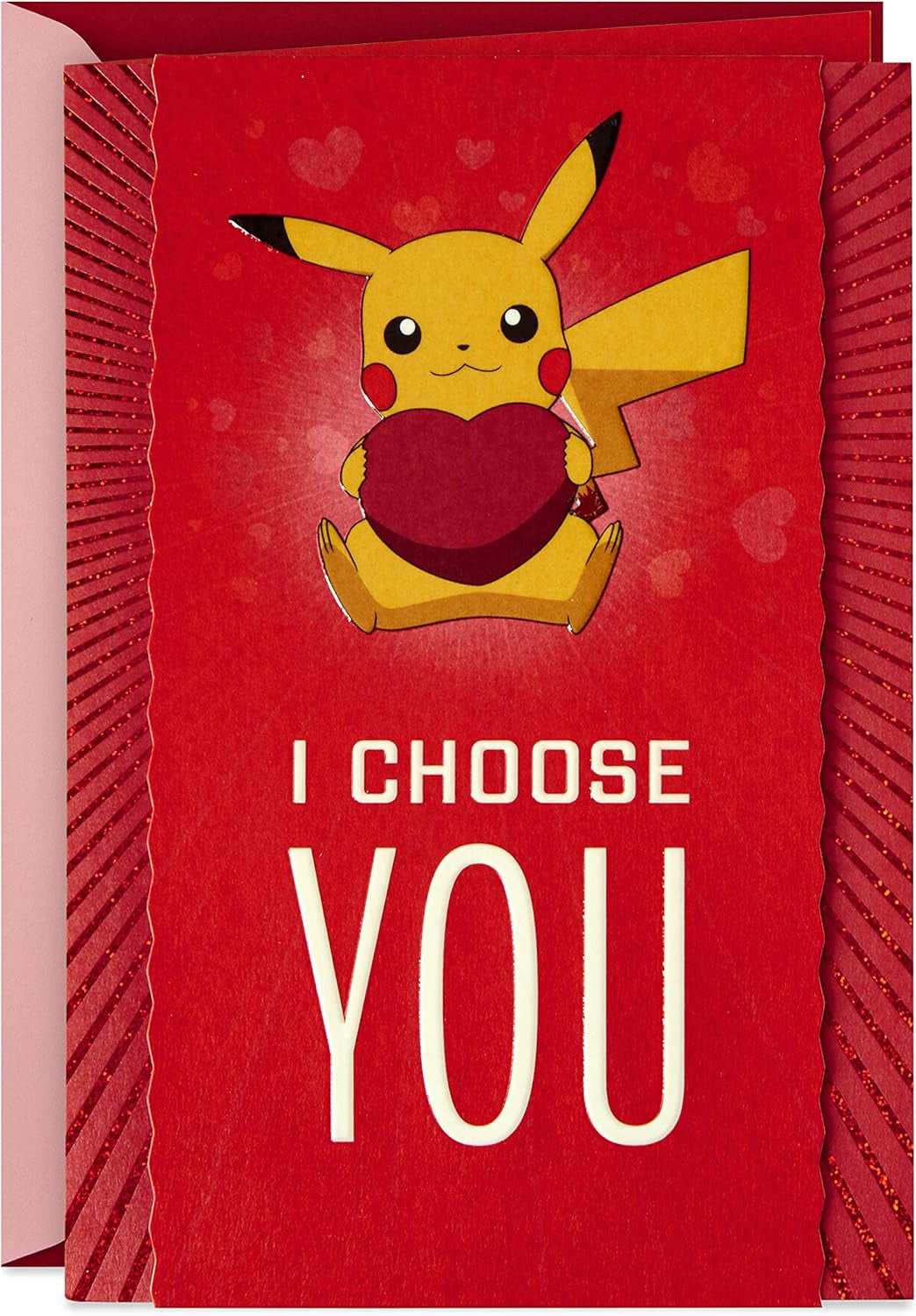 Pokémon Valentines Day Card (Pikachu, I Choose You) Anniversary Card, Love Card