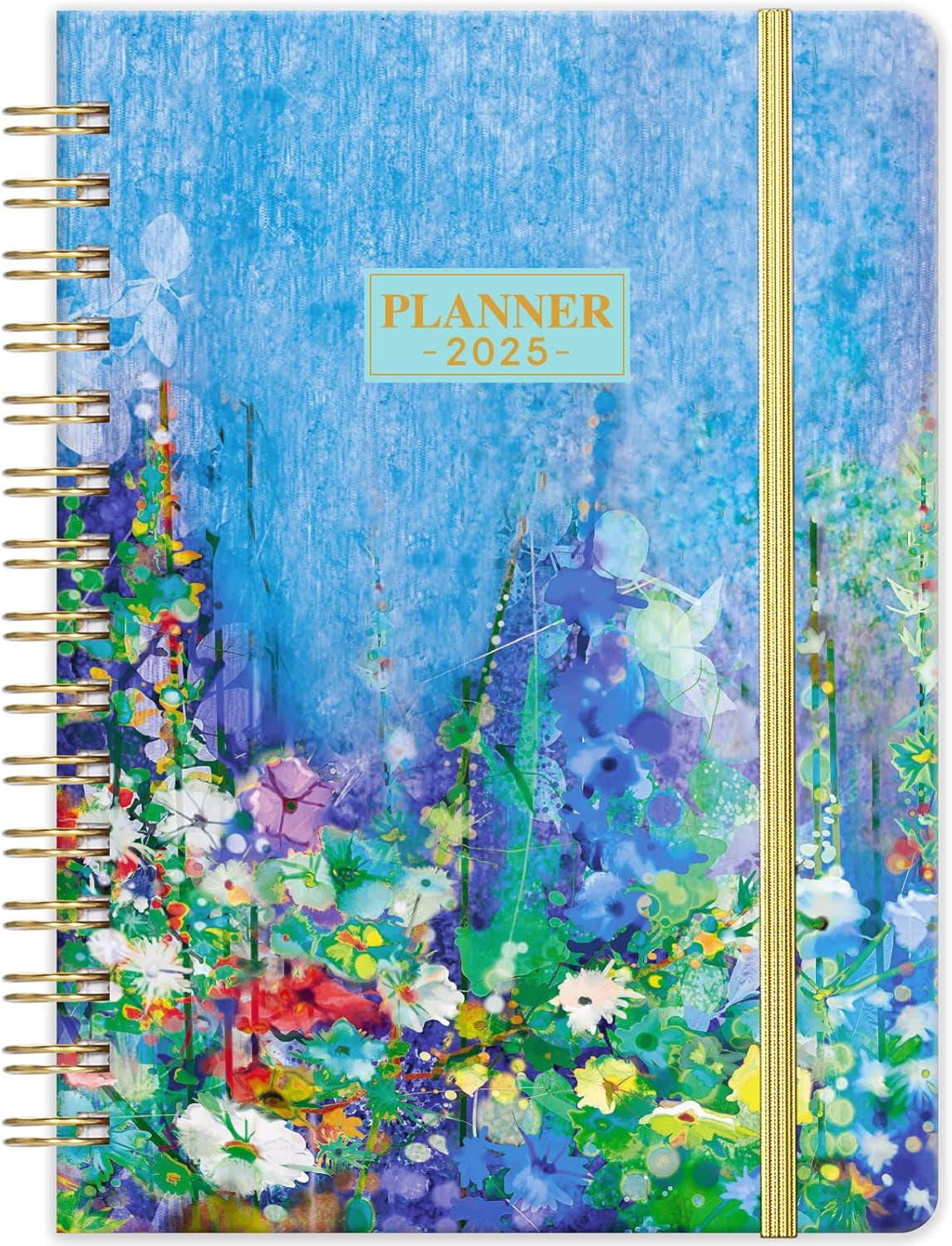 2025 Planner - 2025 Planner Weekly and Monthly, JAN. 2025 - DEC. 2025, 6.4" X 8.5", Calendar 2025 Planner with Monthly Tabs, Sturdy Cover, Premium Paper, Back Pocket, Strong Twin-Wire Binding