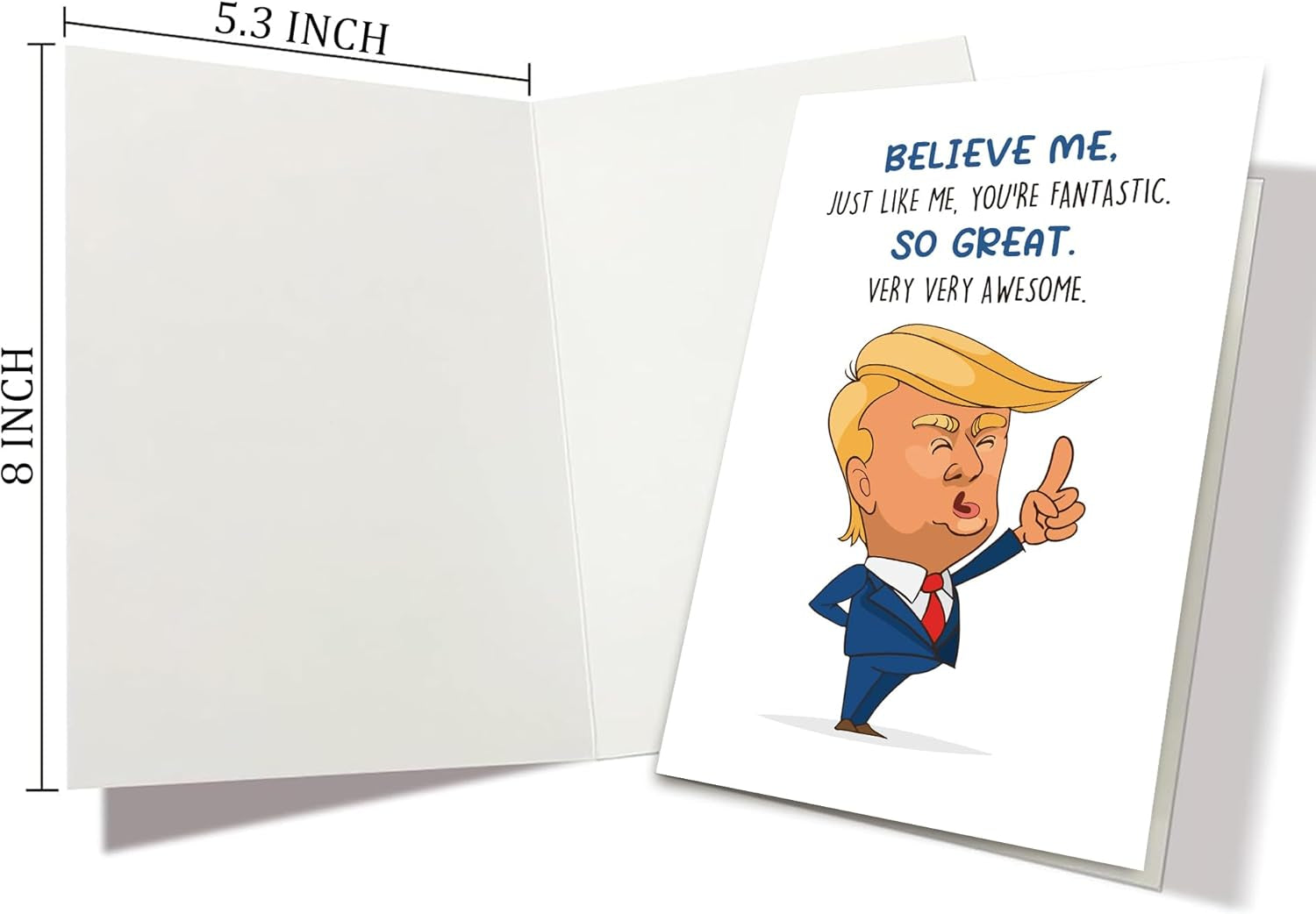 Funny Trump Theme Greeting Card for Boss, Trump Supporter Boss Card, You'Re Awesome Boss Card, Well Done Boss Appreciate Card