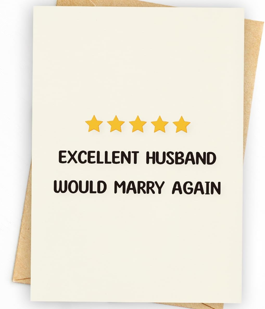 Anniversary Card | Anniversary Card to Husband | Funny Anniversary Card & Gifts For, Men, Husband, and Him | Valentine Day Gifts & Card | Happy Anniversary Decorations