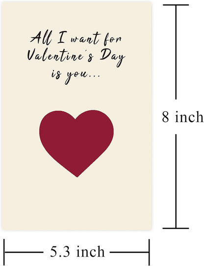 Scratch Valentines Day Card, Funny Vday Scratch off Card, Unique Valentines Card for Husband Boyfriend