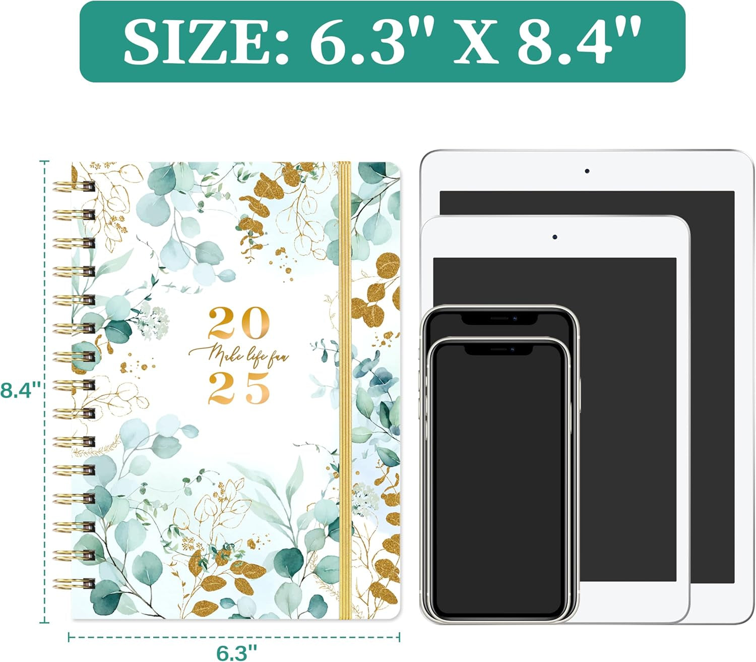 2025 Planner - 2025 Weekly Monthly Planner from January 2025-December 2025, 6.4''X8.3'', 2025 Planner Weekly Monthly with Monthly Tabs, 2025 Calendar Planner Enough Space for Writing