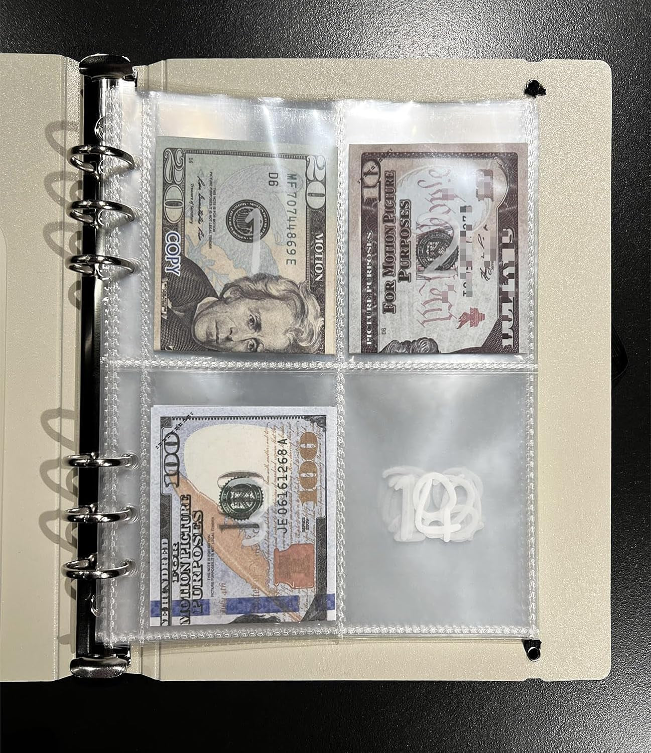 100 Envelopes Money Saving Challenge Binder with Pre-Printed Numbers with 1-100, A5 Money Saving Binder with Envelopes for Cash and Card, and Budget Planner to save $5,050 (Macaron Purple)