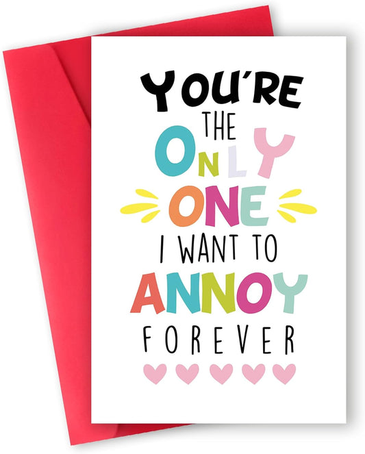 Valentine'S Day Gifts for Him, Funny Valentines Day Card for Her, Valentine'S Day Card Gifts for Fiancee Boyfriend, Anniversary Cards for Wife Husband, Birthday Cards for Men, Love Card