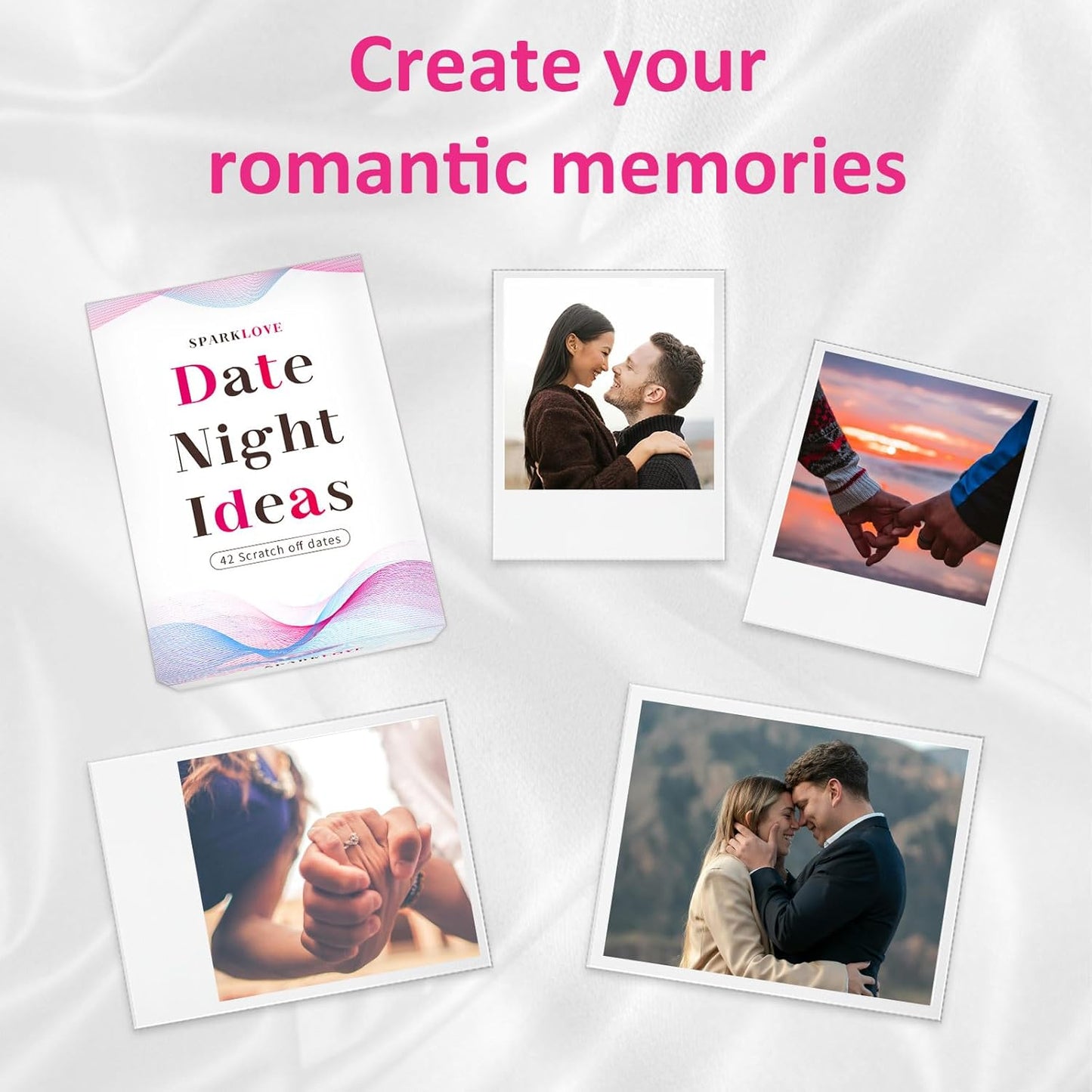 Couple Gifts-Date Night Ideas Cards, 42 Romantic Scratch off Date Card Gifts for Couples, Gifts for Girlfriend and Boyfriend, His or Her Gifts, Gifts for Wife, Husband, Valentine'S Day Gifts