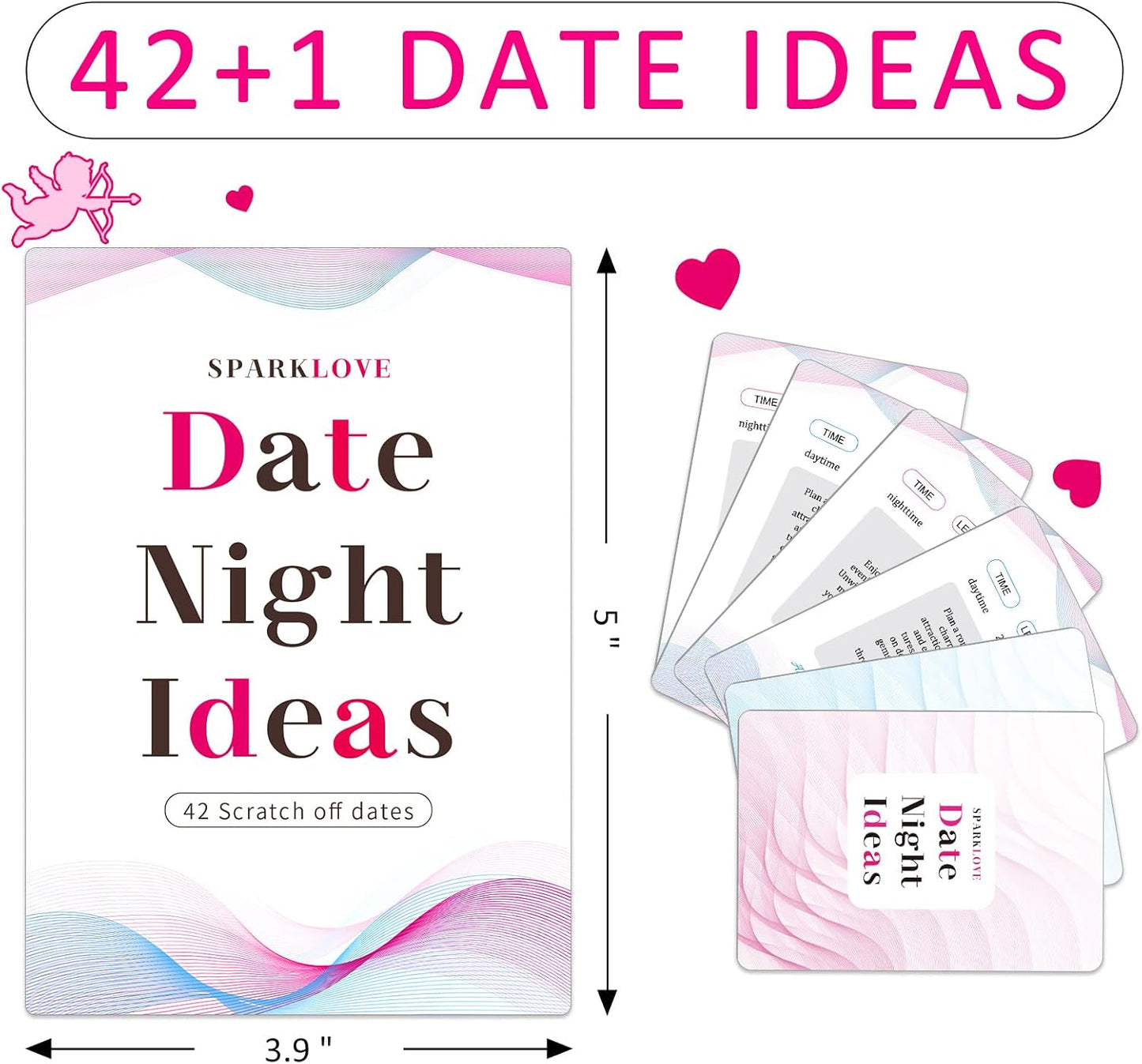 Couple Gifts-Date Night Ideas Cards, 42 Romantic Scratch off Date Card Gifts for Couples, Gifts for Girlfriend and Boyfriend, His or Her Gifts, Gifts for Wife, Husband, Valentine'S Day Gifts