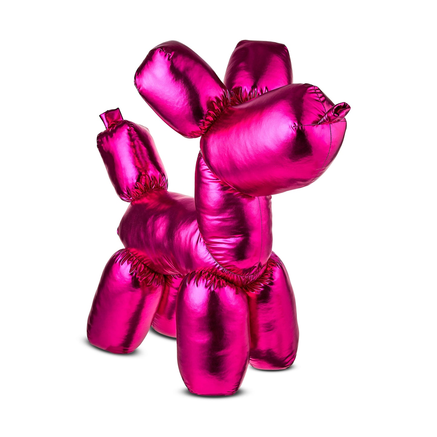 Valentine’S Day Hot Pink Iridescent Balloon Dog Plush, by