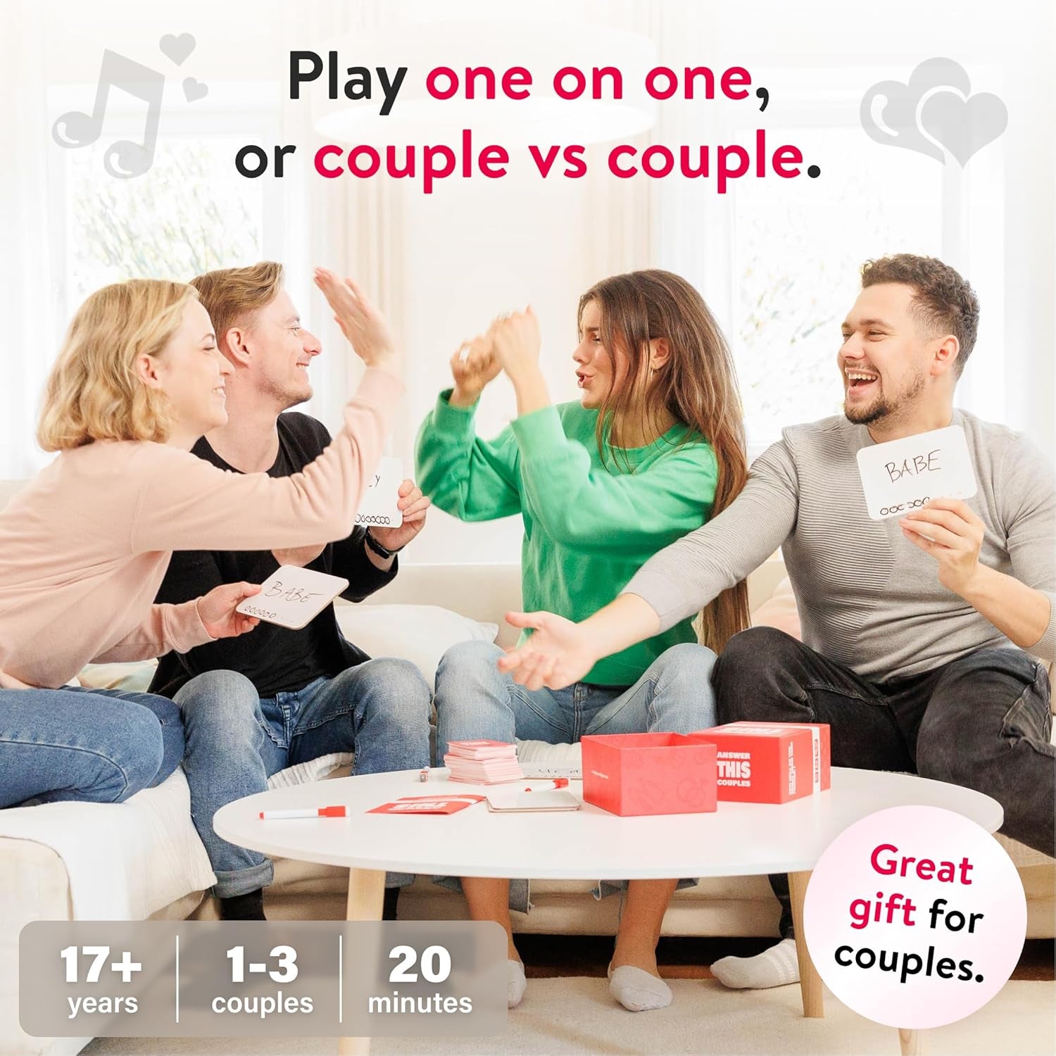 Answer This - Couples Games - How Well Do You Know Your Partner? - Relationship & Conversation Card Game for Date Night or a Party - Cool Anniversary & Valentine Gift Idea