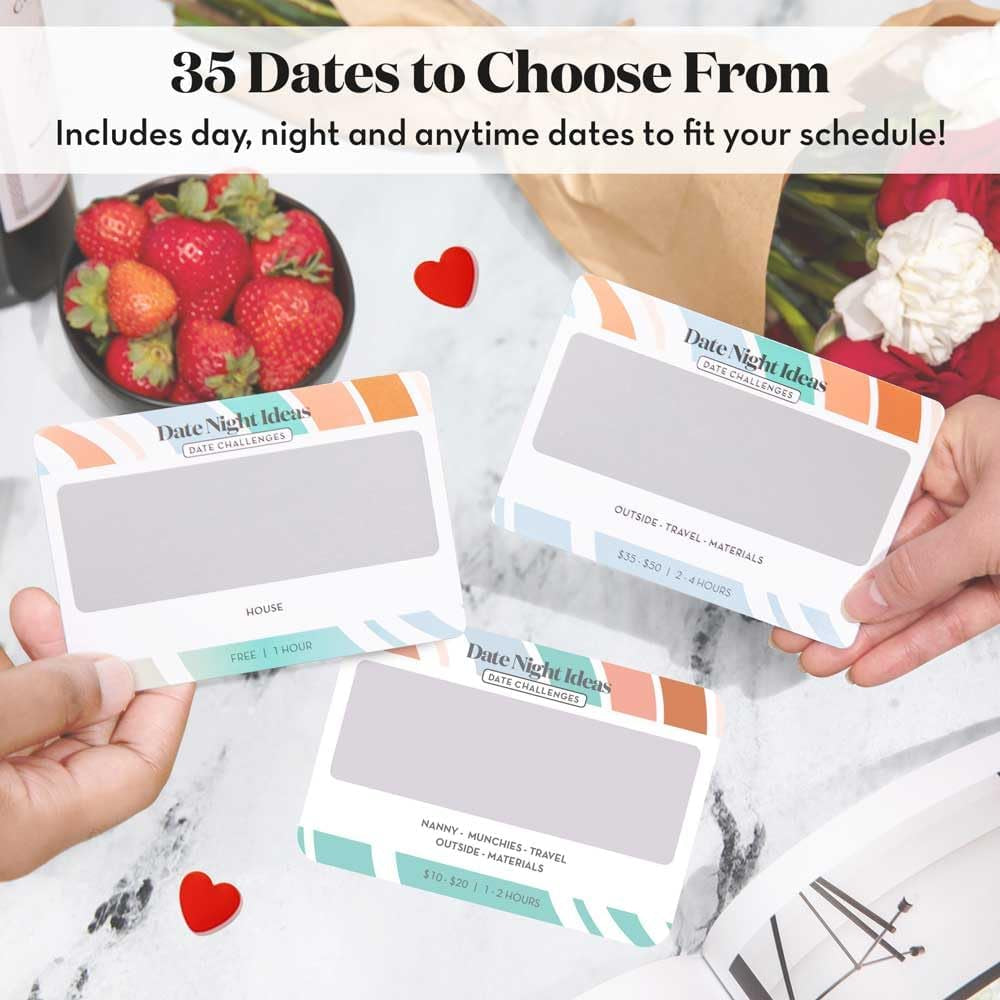 Romantic Couple Gifts - Fun & Adventurous Scratch off Date Night Ideas Card Game - Special for Couple: Birthday Gifts for Boyfriend, Girlfriend, Him, Her, Wife, Husband or Engagement