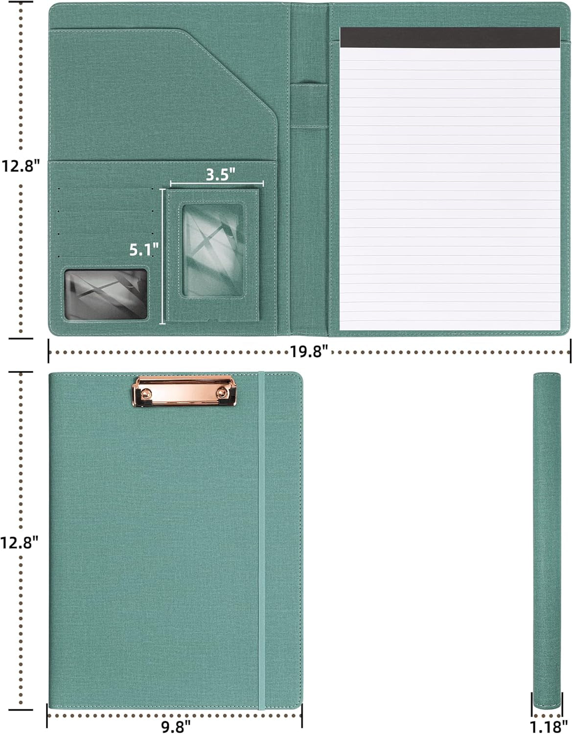 Portfolio for Men Business Portfolios Organizer Clipboards with Storage Exquisite Resume Portfolio Folder