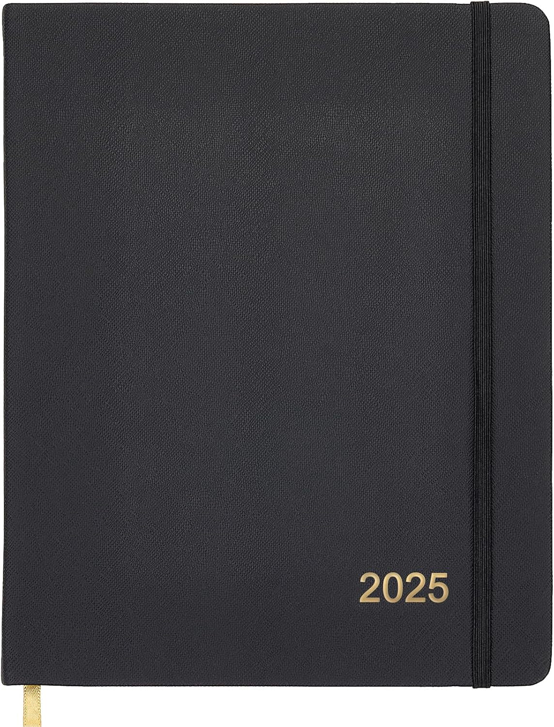 2025 Textured Cover Weekly Monthly Planner, 8"X10": 14 Months (November 2024 - December 2025) / 2025 Calendar / 2025 Weekly Calendar/Weekly Planner Organizer (Black)