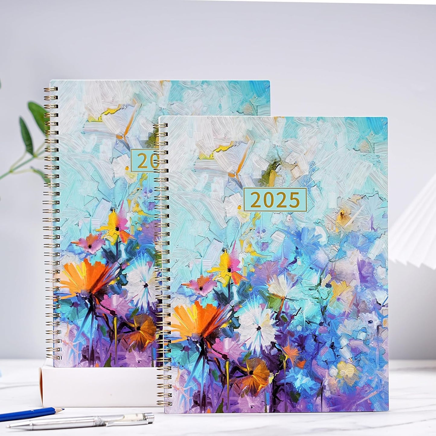 2025 Planner - 2025 Planner Weekly and Monthly, Planner 2025, 9" X 11", Jan 2025 - Dec 2025, Colorful Monthly Tabs, Twin-Wire Binding, Holidays, Back Pocket