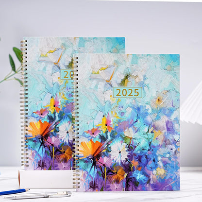 2025 Planner - 2025 Planner Weekly and Monthly, Planner 2025, 9" X 11", Jan 2025 - Dec 2025, Colorful Monthly Tabs, Twin-Wire Binding, Holidays, Back Pocket