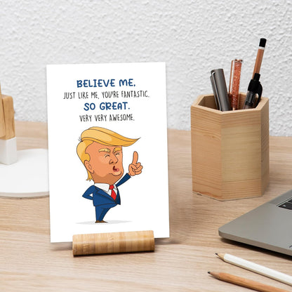 Funny Trump Theme Greeting Card for Boss, Trump Supporter Boss Card, You'Re Awesome Boss Card, Well Done Boss Appreciate Card