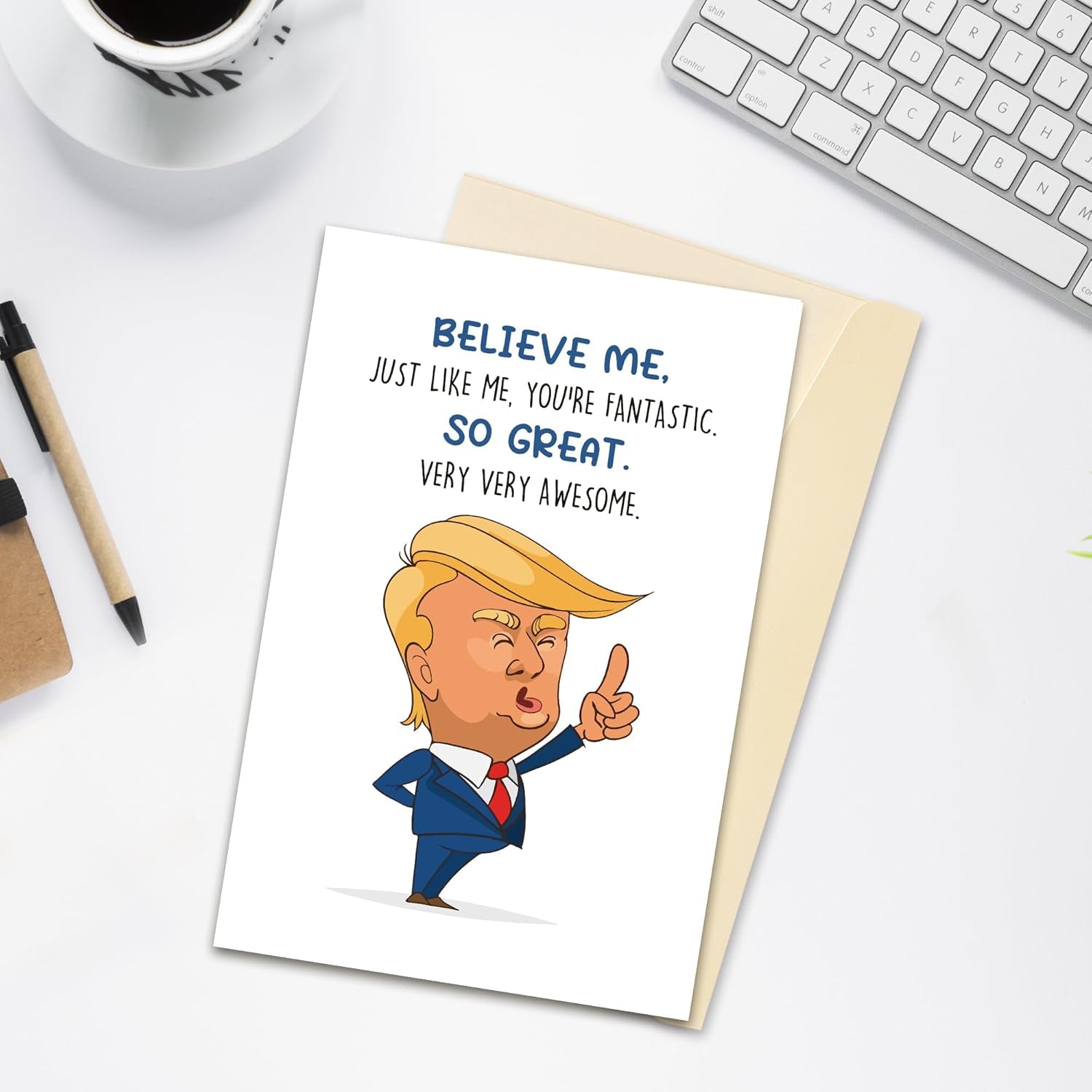 Funny Trump Theme Greeting Card for Boss, Trump Supporter Boss Card, You'Re Awesome Boss Card, Well Done Boss Appreciate Card