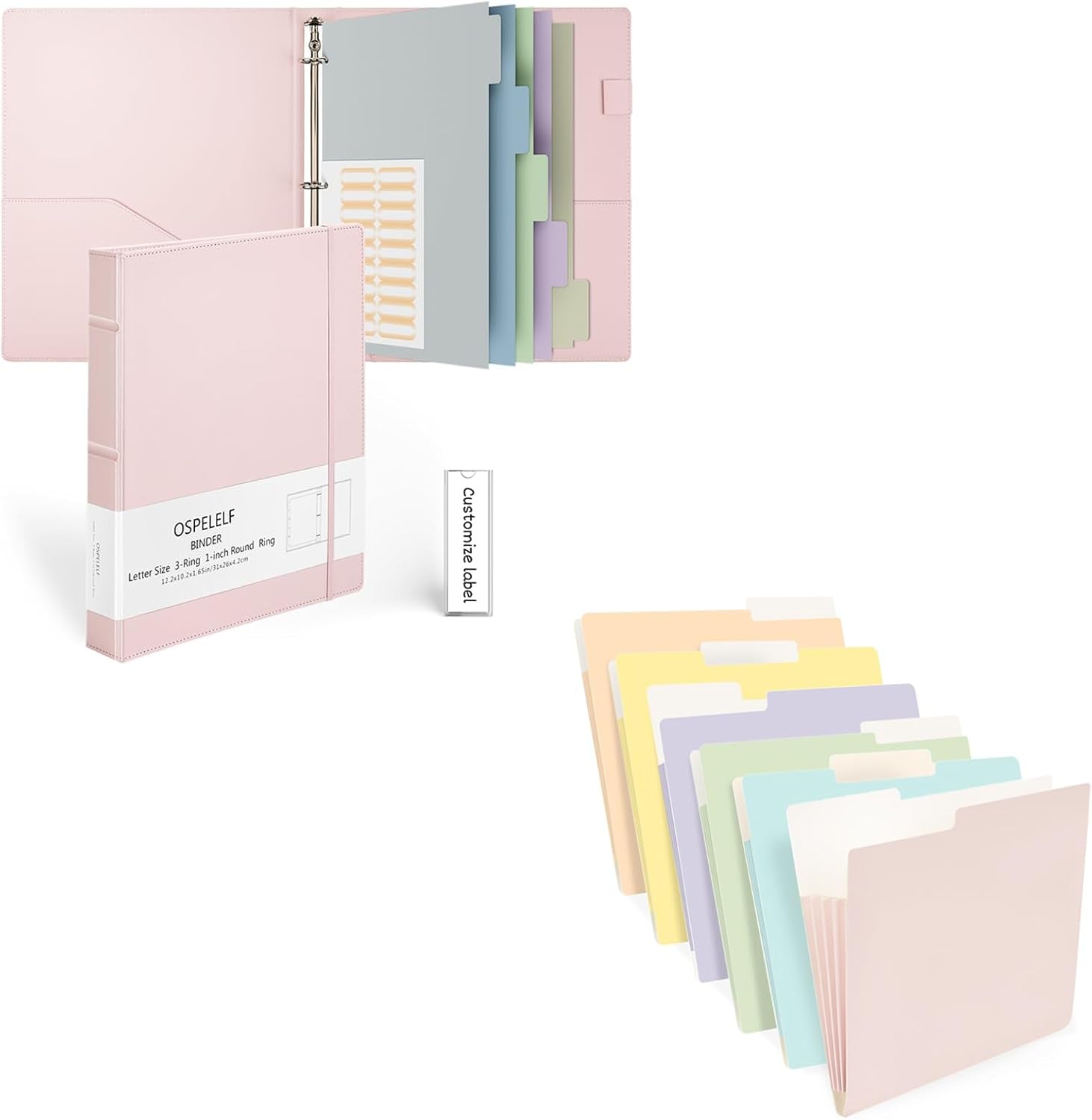 3 Ring Binder and Expandable File Folders