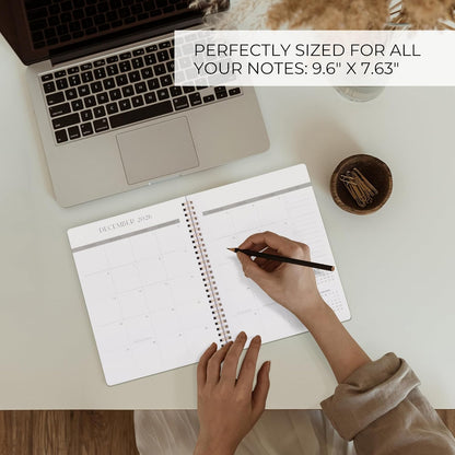 Beautiful 2025-2026 Monthly Planner and Calendar Book - to Do List Notebook That Easily Organizes Your Tasks to Boost Productivity - Runs from January 2025 until December 2026