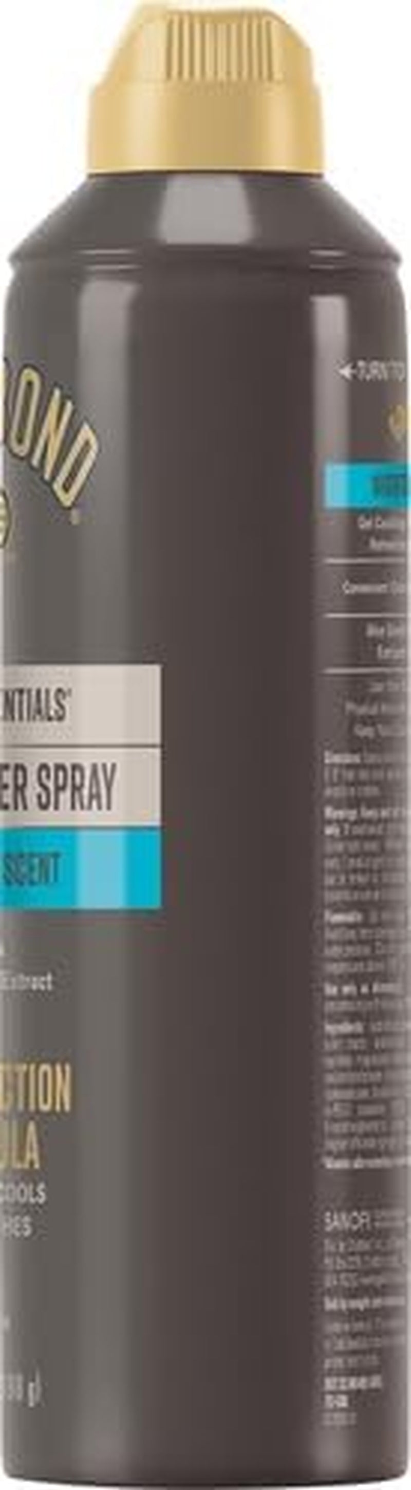 Men'S Essentials Talc-Free Body Powder Spray 7 Oz. Recharge Scent Wetness Protection