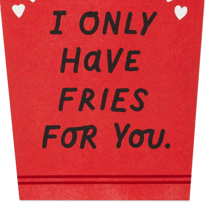 Paper Wonder Valentine'S Day Pop up Card (I Only Have Fries for You) for Anniversary, Love, Romantic Birthday, Sweetest Day