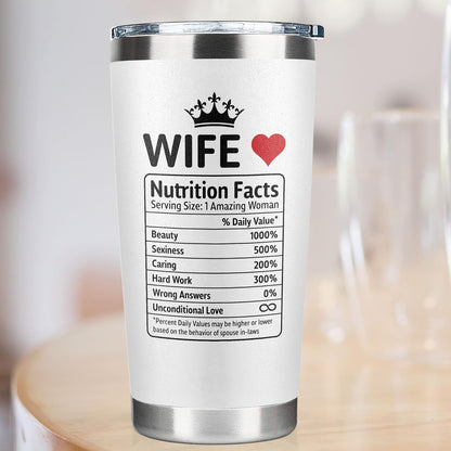 Gifts for Wife from Husband - Wife Gifts - Anniversary, Wife Birthday Gift Ideas, Valentines Day Gifts for Her, Mothers Day Gifts for Wife, Christmas Gifts for Wife - I Love You Gifts - 20 Oz Tumbler