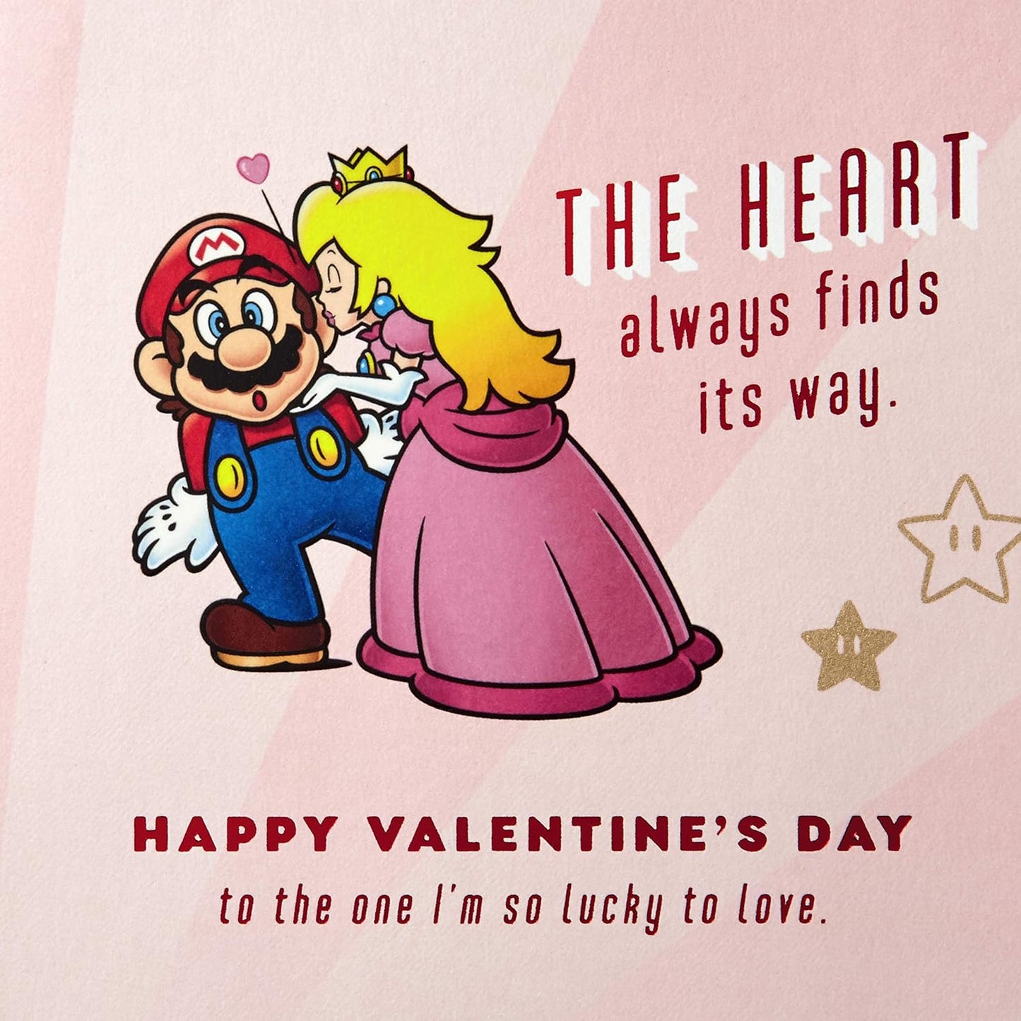 Nintendo Super Mario Valentine'S Day Card for Husband, Wife, Boyfriend, Girlfriend (Lucky)