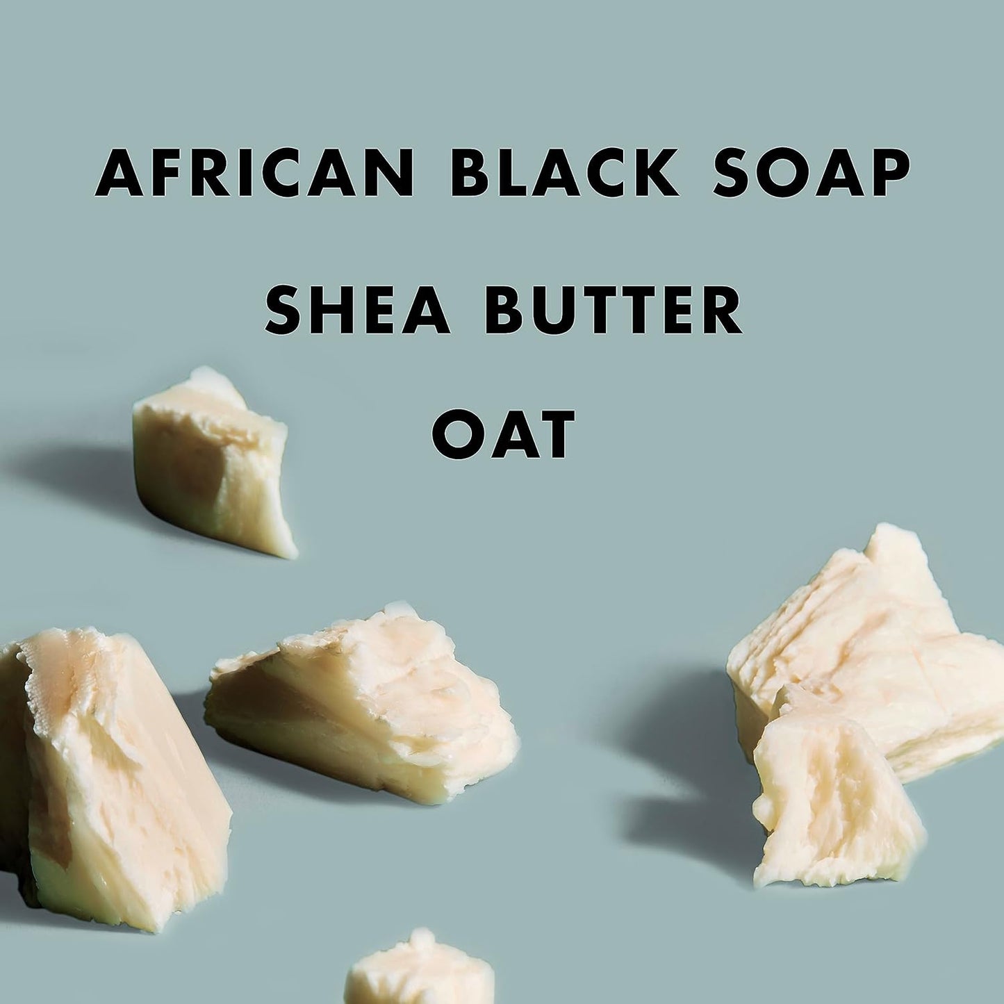 Bar Soap African Black Soap for Troubled Skin Cleanser with Shea Butter 8 Oz