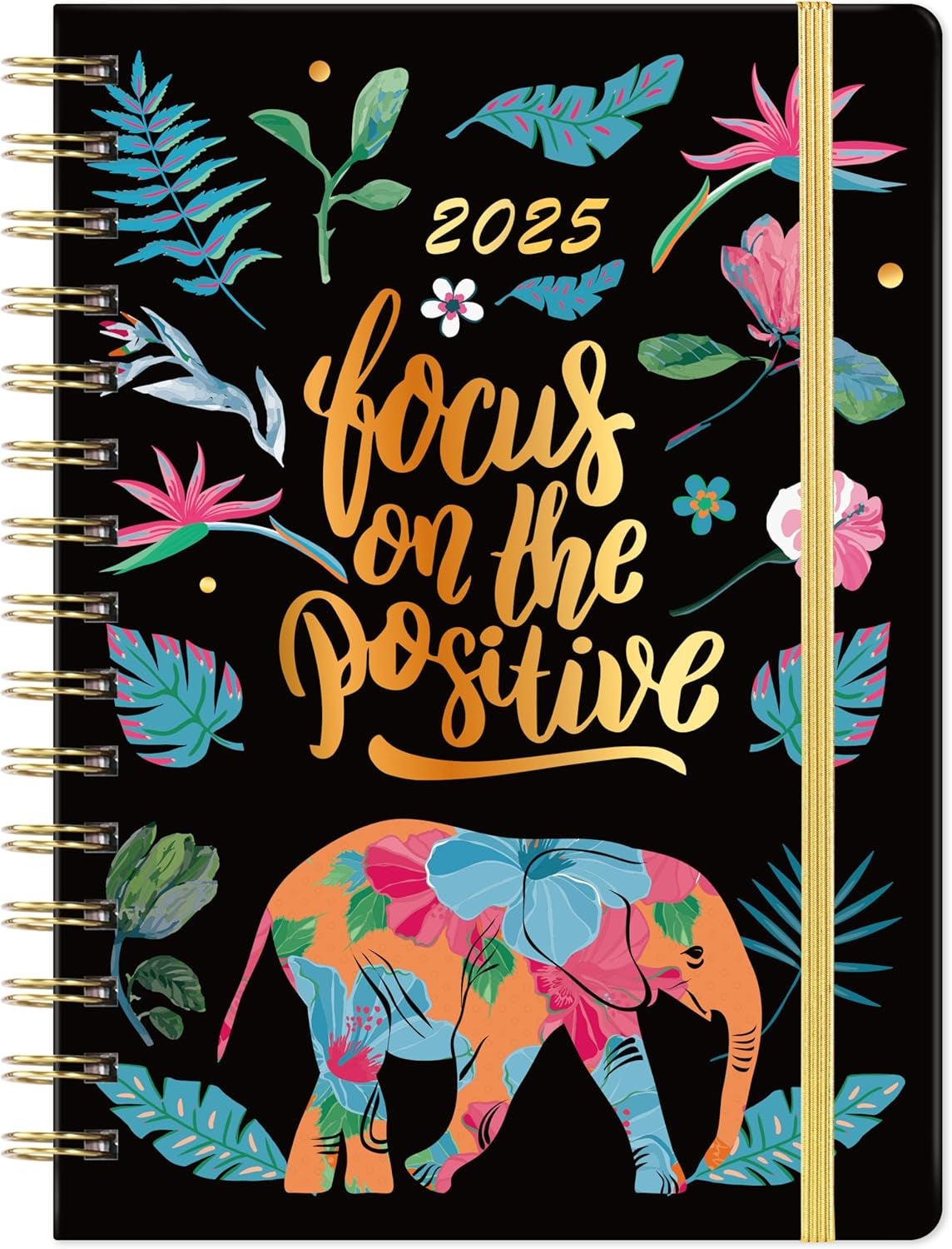 2025 Planner - Weekly & Monthly Planner 2025 with Monthly Tabs, Jan 2025 - Dec 2025, 6.3" X 8.4", Flexible Hardcover with Thick Paper, Elastic Closure, Inner Pocket