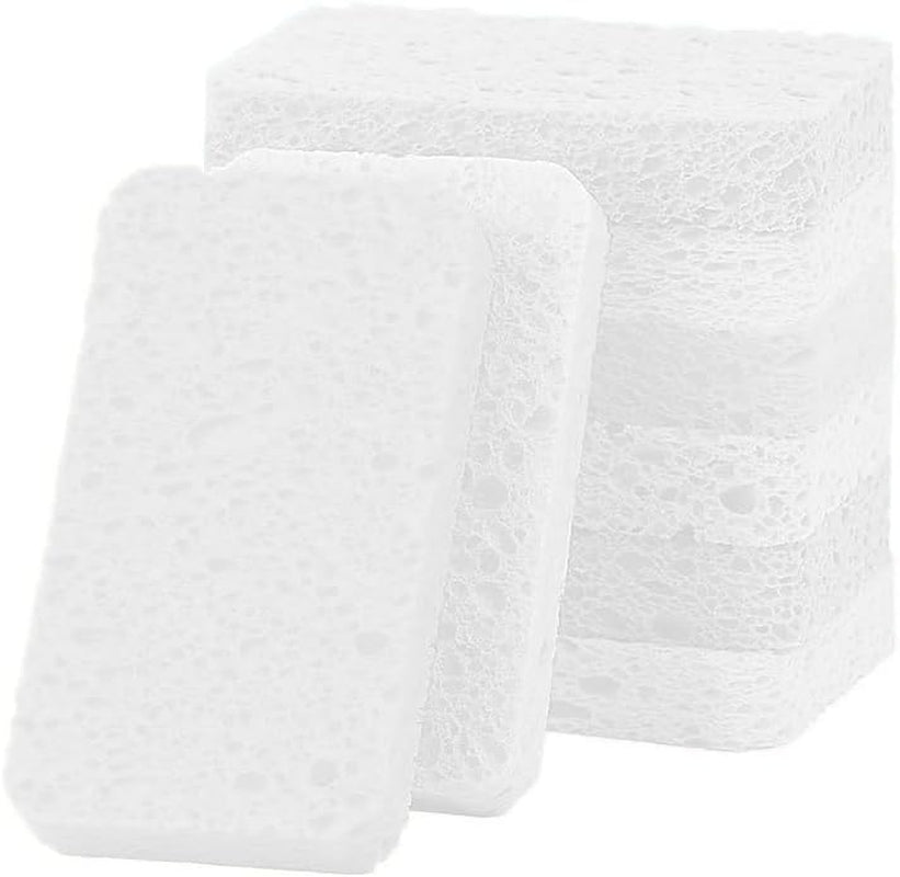 12 - Pack Non-Scratch Scrub Sponges - Sponges for Dishes and Washing Dishes, Cleaning Sponges for Kitchen Home and More（White