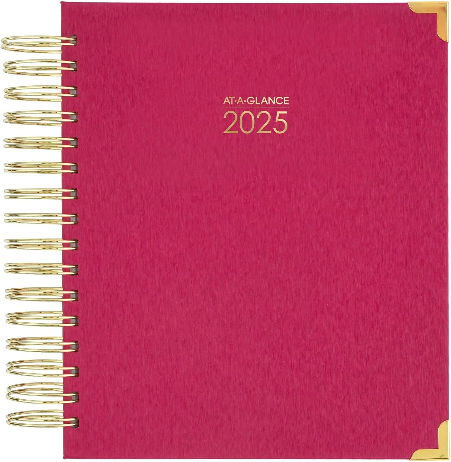 2025 Planner, Daily & Monthly, 7" X 8-3/4", Medium, Hardcover, Harmony, Berry (6099-806-59-25)