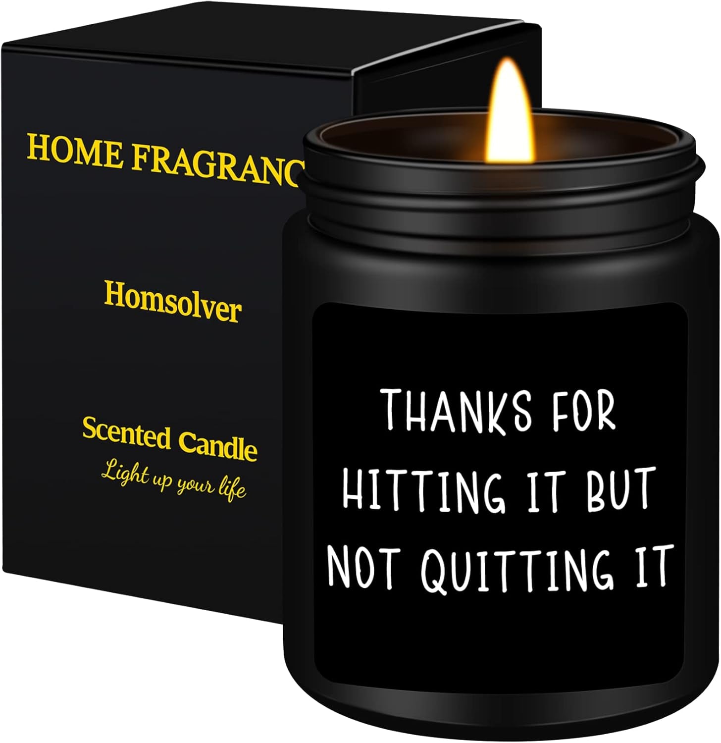 Anniversary Romantic Gifts for Him, Gifts for Men Boyfriend Husband, Valentines Day Wedding Anniversary Christmas Gifts for Him-Thanks for Hitting It but Not Quitting It-Sandalwood Scented