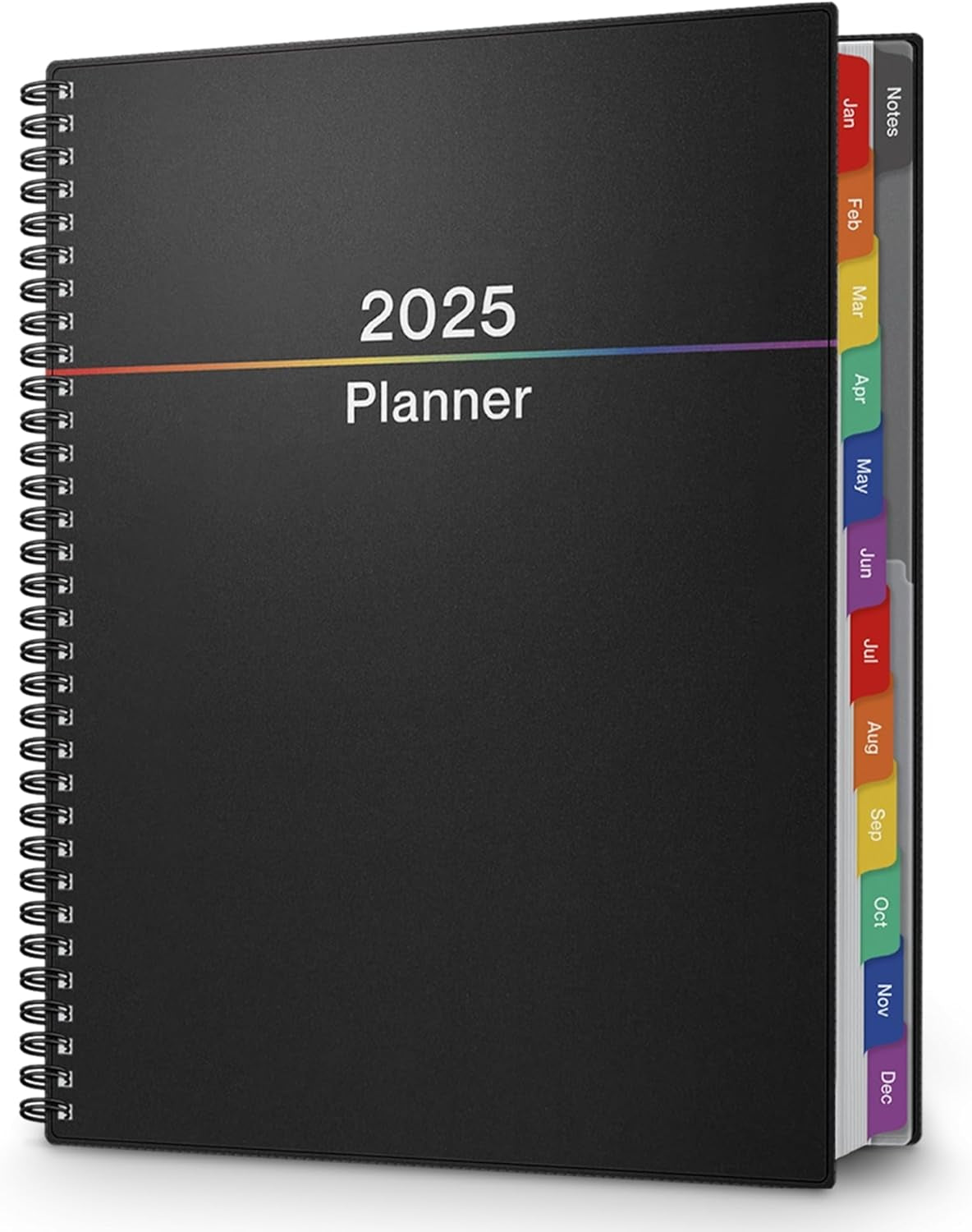 2025 Planner Weekly Monthly, 8.5X11 (Colorful), Jan 2025 to Dec 2025, Large Planner Book with Monthlytabs, Daily Calendar Agenda Book 8.5 X 11