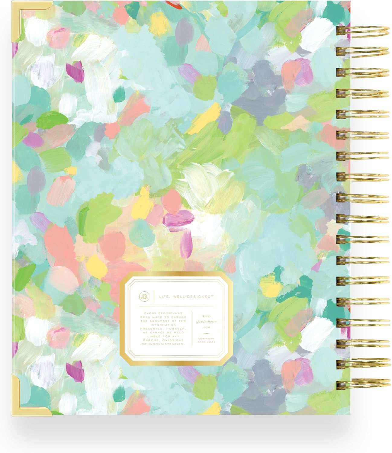 2025 Weekly Planner – Premium Planner for Stylish Organization. Combines Weekly & Monthly Calendars, Daily Schedule, Notes Pages, Goal Setting, Stickers, Pocket & More. Elegant Laminated Cover with Gold Accents (Monet Design)