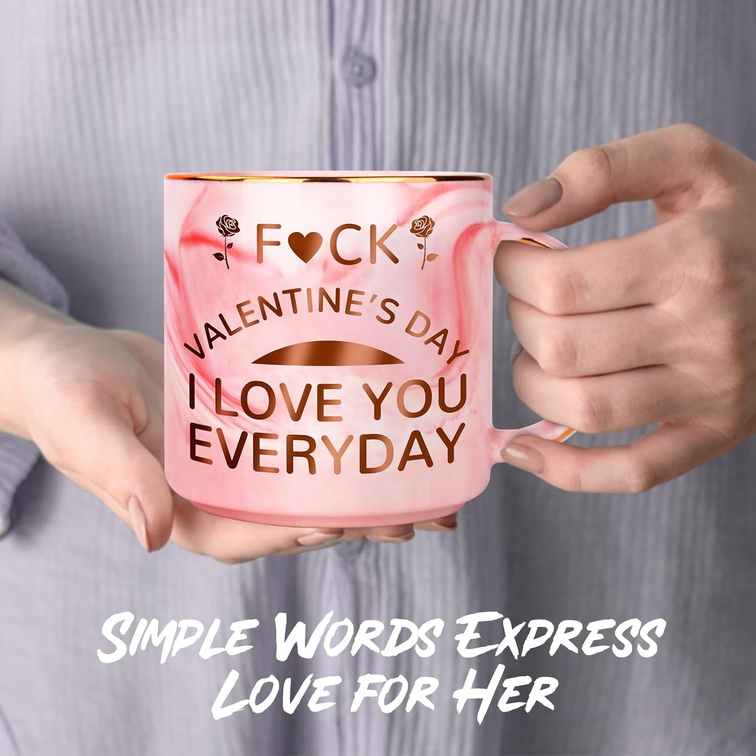 Valentines Day Gifts for Her, Funny 12 OZ Coffee Mug Gifts for Girlfriend Wife from Boyfriend Husband Him, Cute Stuff for Women Her, Naughty Valentines Presents Gift Ideas