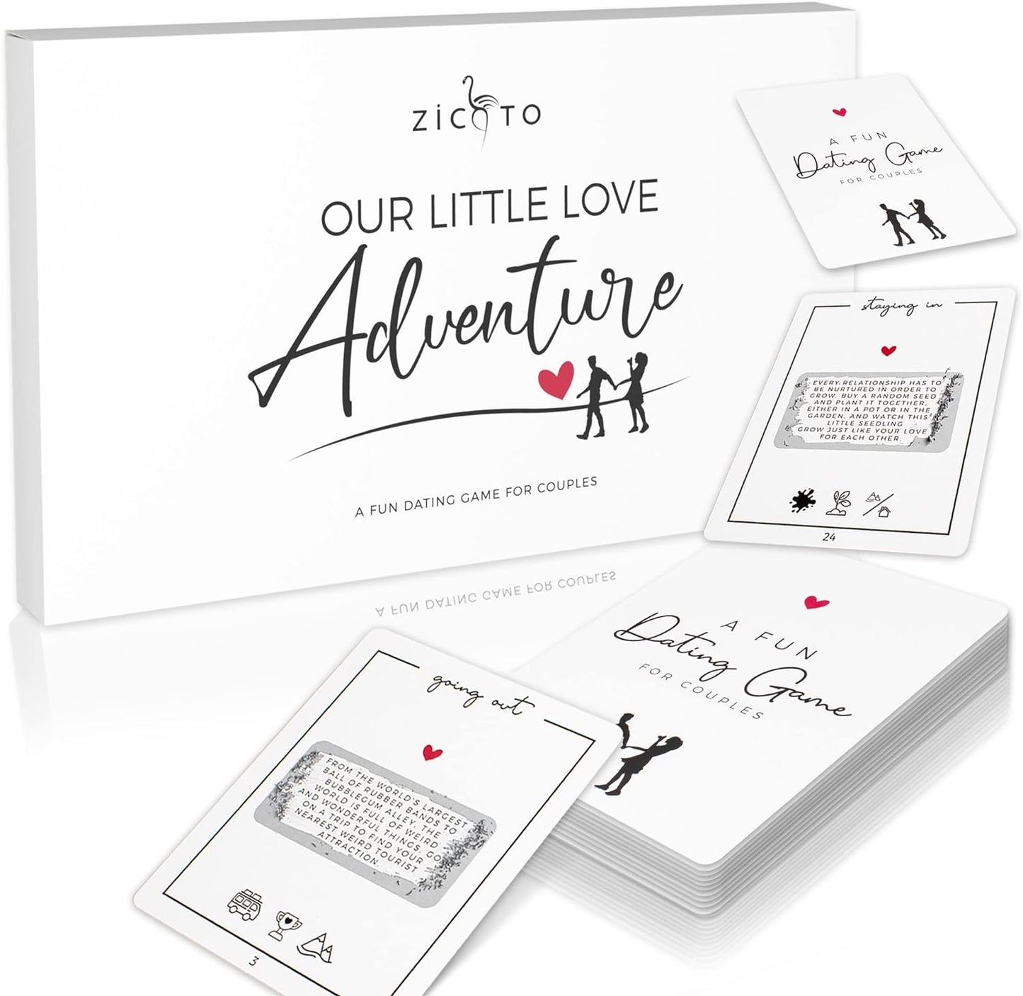 40 Fun Date Night Ideas for Couples - the Perfect Scratch off Card Deck Game for Unique Date Night Adventures - Great for Him/Your Boyfriend, Husband, Girlfriend or Wife