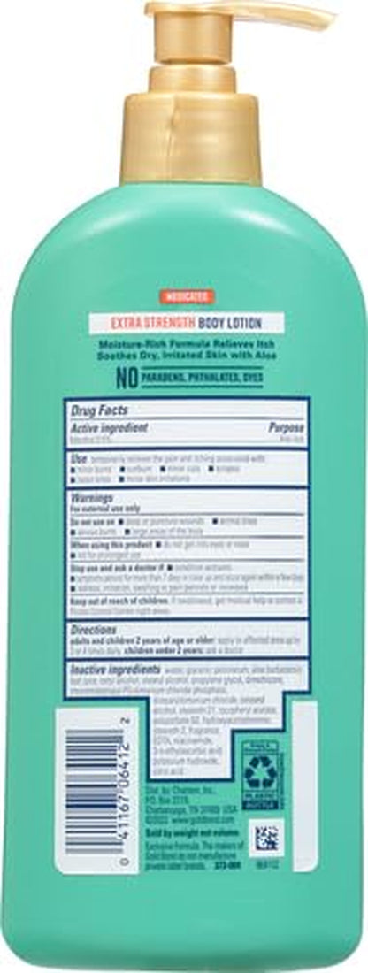 Medicated Extra Strength Body Lotion, 14 Oz., Moisturizes, Relieves & Soothes