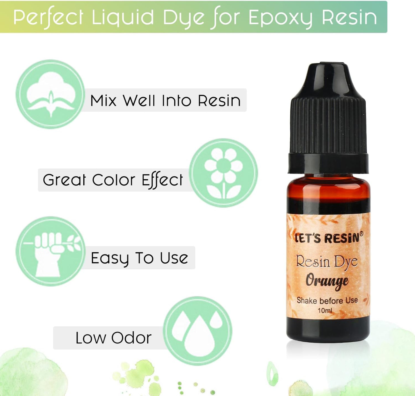 Epoxy Resin Paint Pigment 16 Color Concentrated Liquid Epoxy Resin Dye, Colorant for Resin Coloring, Resin Jewelry, Resin Art Crafts DIY Making (Each 0.35Oz)