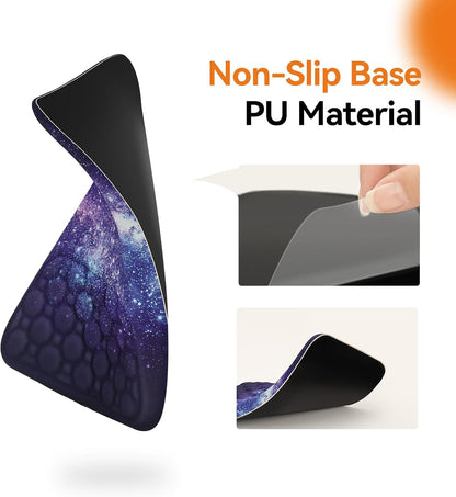 Ergonomic Mouse Pad with Wrist Rest Computer Comfortable Pain Relief Mousepad Wrist Support Bluish Violet