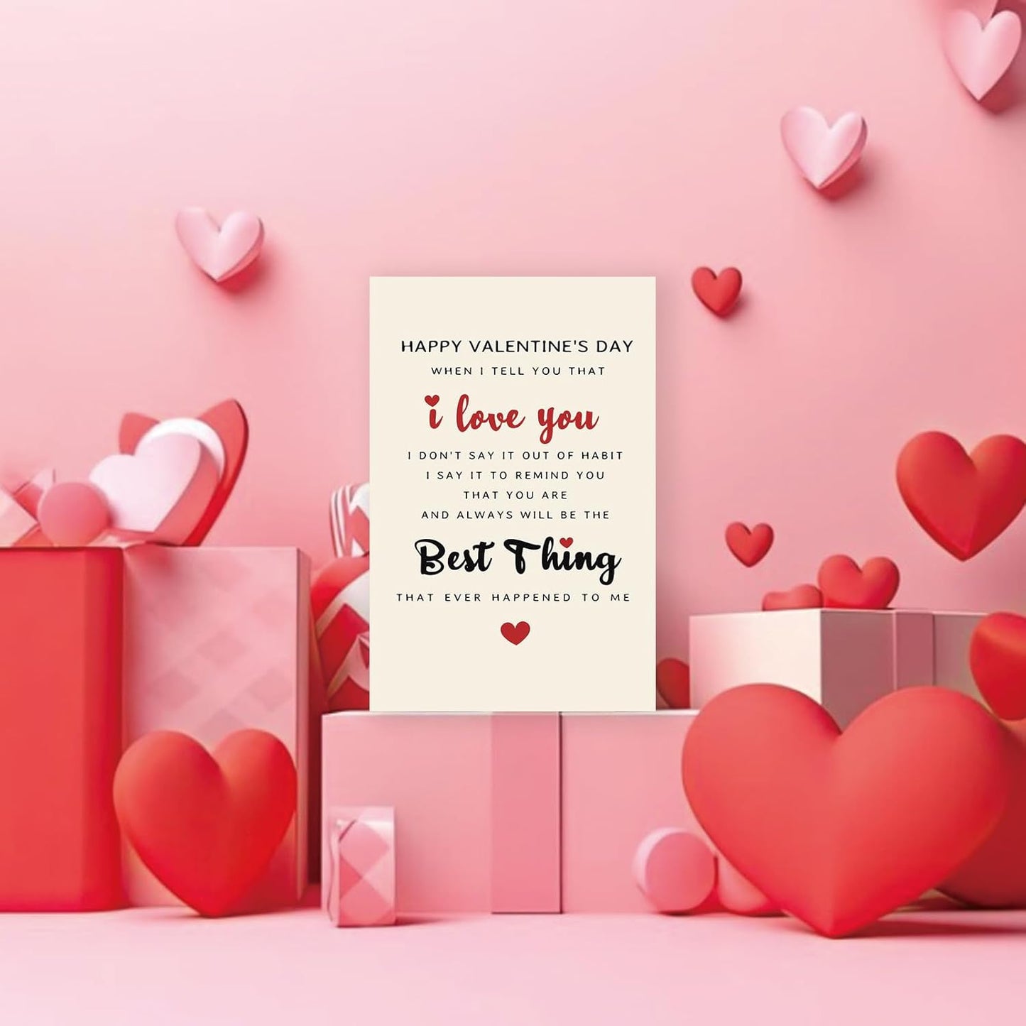 Funny Valentines Day Card for Husband Wife Boyfriend Girlfriend Fiance Fiancee，Romantic Valentines Day Gifts for Him Her，Best Thing Ever V-Day Cards for Significant Other