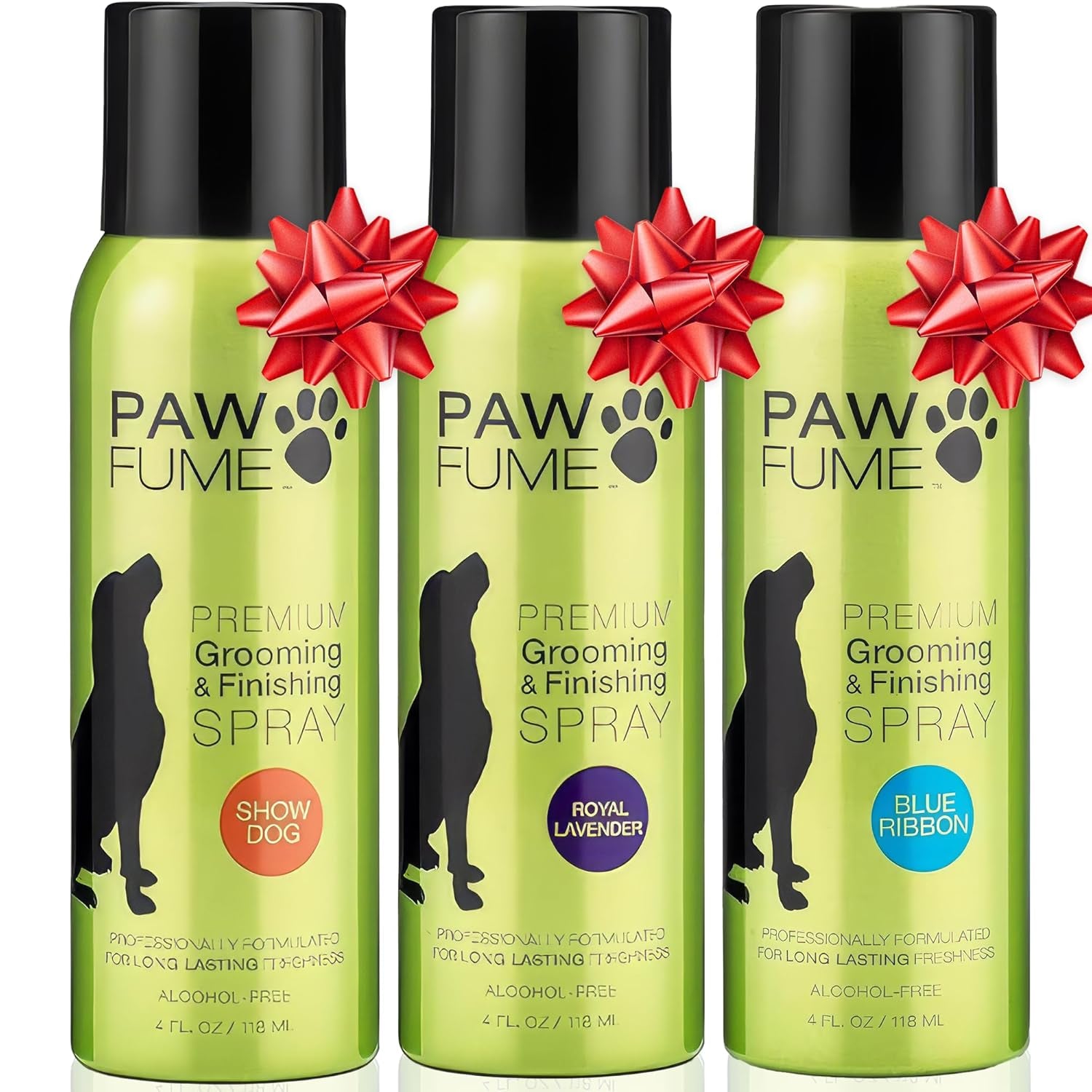 PAWFUME Premium Grooming Dog Spray (Show Dog) + Premium Grooming Dog Spray (Blue Ribbon) + Premium Grooming Dog Spray (Lavender)