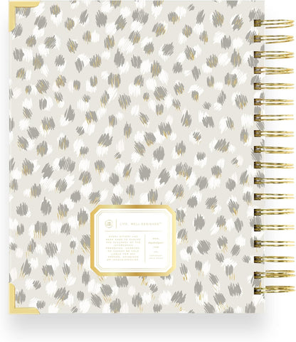 2025 Weekly Planner – Premium Planner for Stylish Organization. Combines Weekly & Monthly Calendars, Daily Schedule, Notes Pages, Goal Setting, Stickers, Pocket & More. Elegant Laminated Cover with Gold Accents (Chic Design)