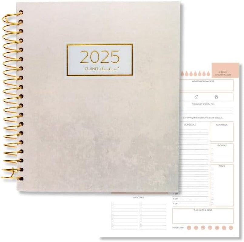 The  2025 Planner and Goals Journal. Daily Planner, Weekly Calendar Book and 2025 Monthly Planner with to Do List, Habit Tracker, Goal Planner. 8 X 10 Calendars, Planners & Organizers