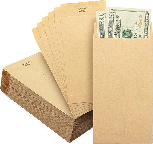 - Money Envelopes for Cash, 100 Pack, 6.5" X 3.5", Cash Envelopes, 100 Envelopes Money Saving Challenge, Money Saving Envelopes, Small Envelopes for Money, Money Envelopes for Cash Budgeting