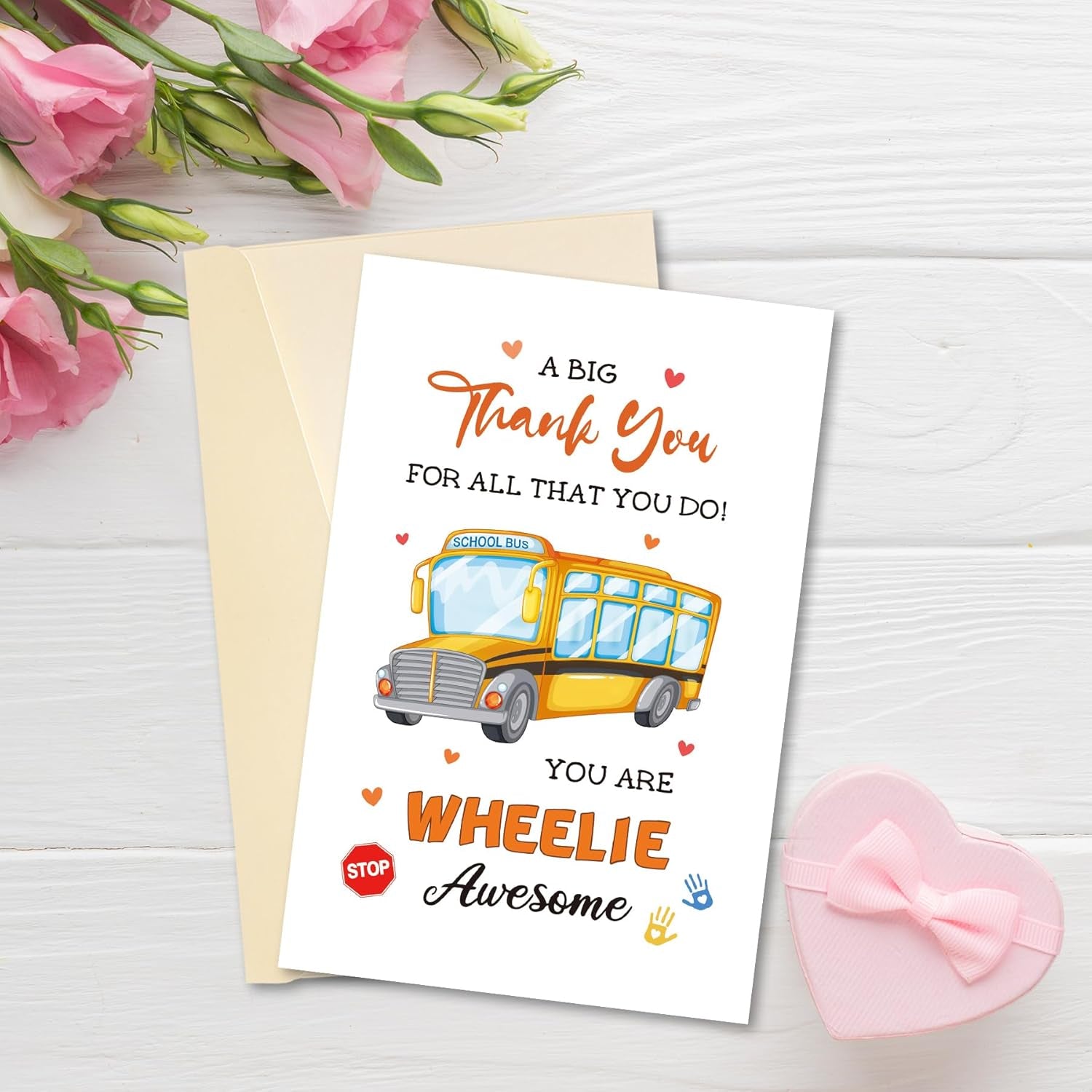 School Bus Driver Thank You Card, School Bus Driver Appreciate Gift, End of Year Gift for Bus Driver, Awesome Bus Driver Retirement Card