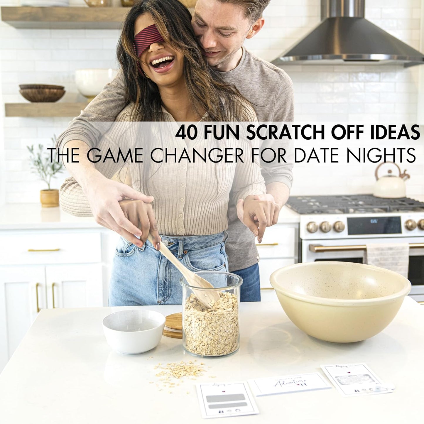 40 Fun Date Night Ideas for Couples - the Perfect Scratch off Card Deck Game for Unique Date Night Adventures - Great for Him/Your Boyfriend, Husband, Girlfriend or Wife