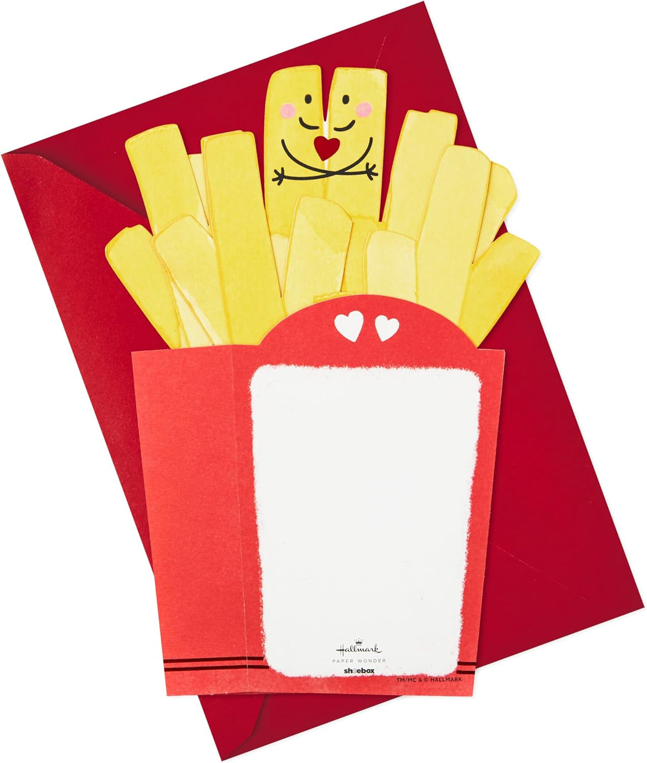 Paper Wonder Valentine'S Day Pop up Card (I Only Have Fries for You) for Anniversary, Love, Romantic Birthday, Sweetest Day