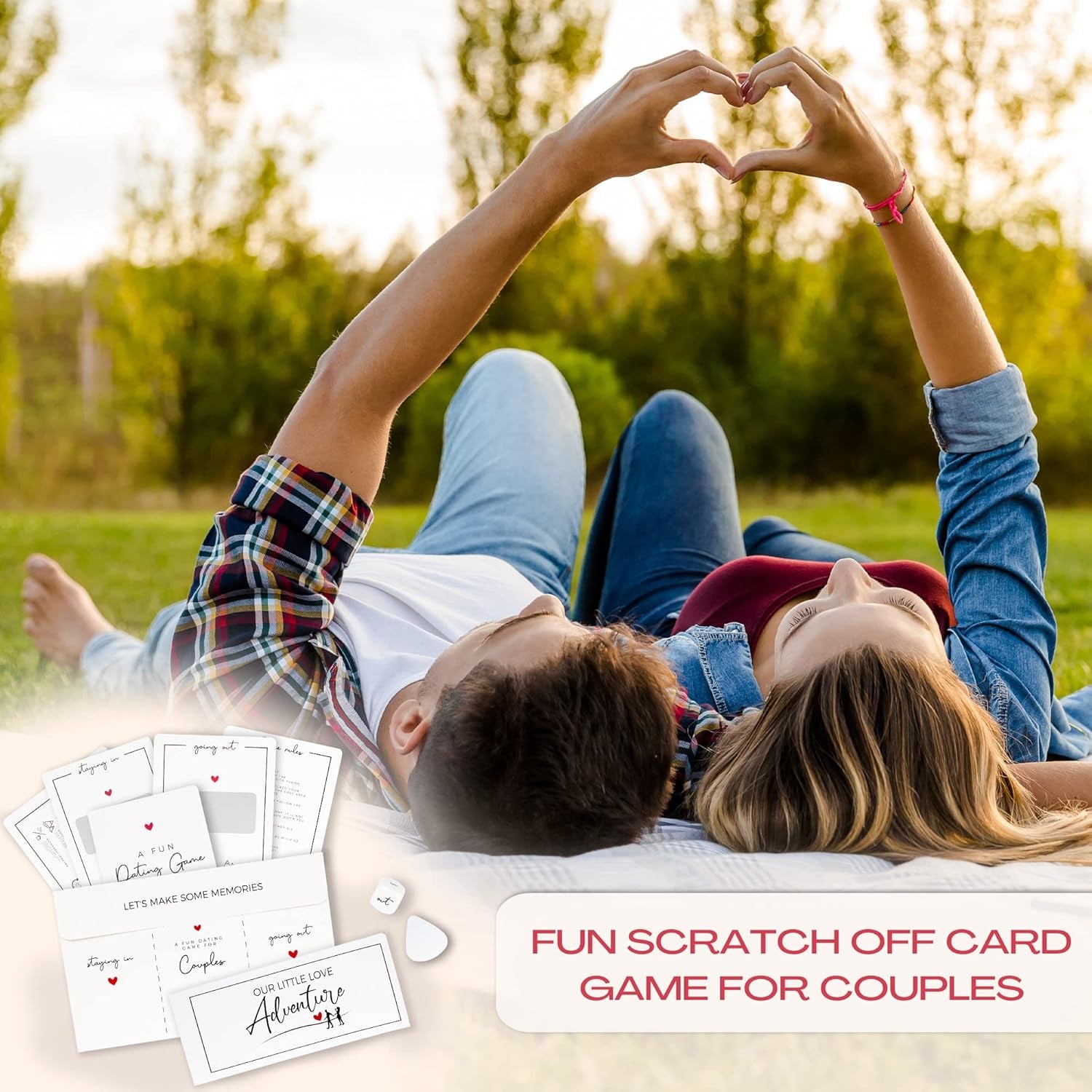 40 Fun Date Night Ideas for Couples - the Perfect Scratch off Card Deck Game for Unique Date Night Adventures - Great for Him/Your Boyfriend, Husband, Girlfriend or Wife