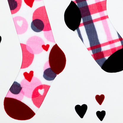 Valentines Day Card for Husband, Wife, Boyfriend, Girlfriend (Make a Great Pair, Socks)