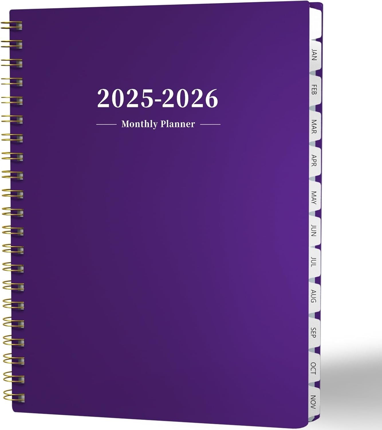 2025 Planner - Monthly Planner 2025-2026, JAN.2025 to DEC.2026, 8.5" X 11", Large Planner with Spiral Bound, Perfect for School & Office Schedule, Purple